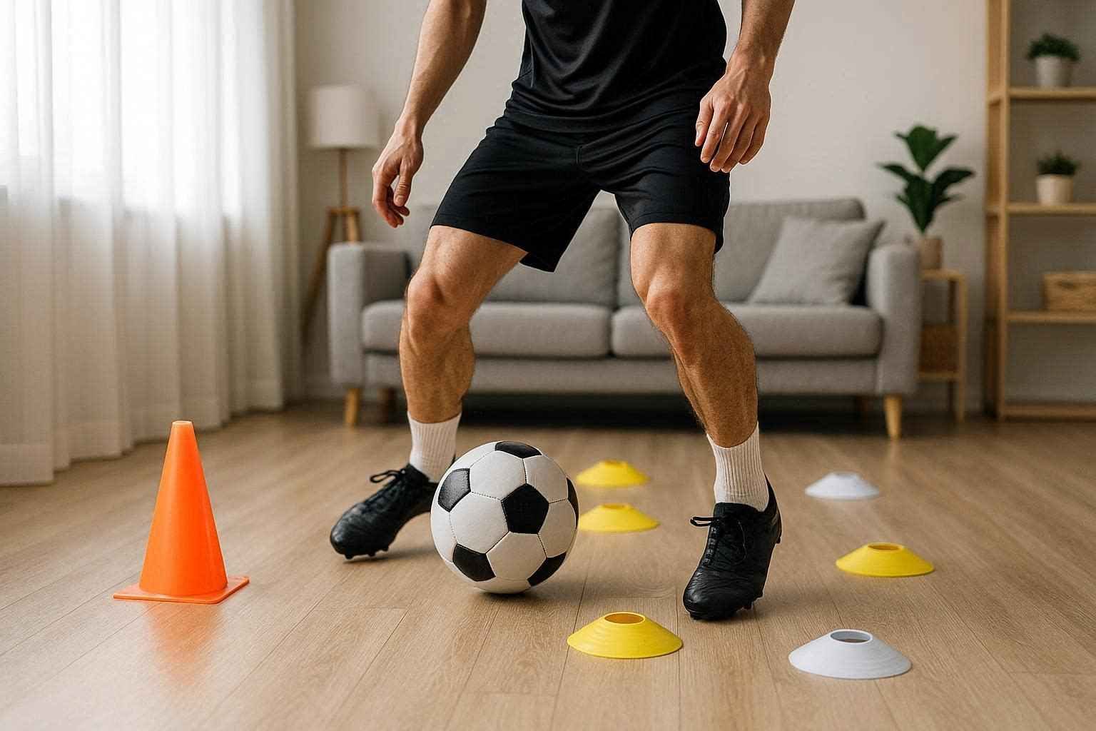 5 تمارين أساسية لتطوير مهارة التحكم بالكرة في المنزل بسهولة